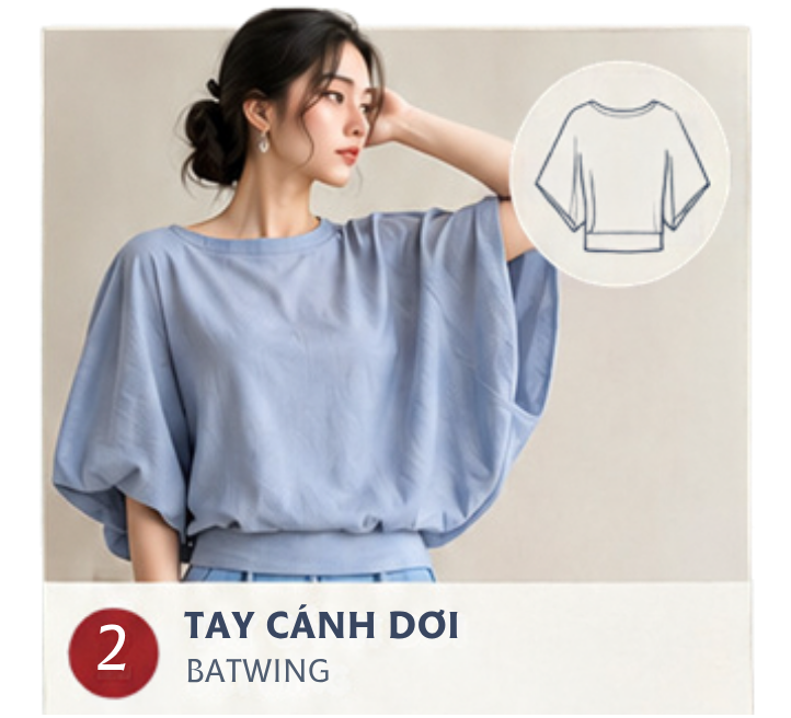Tay Cánh Dơi - Batwing Sleeve