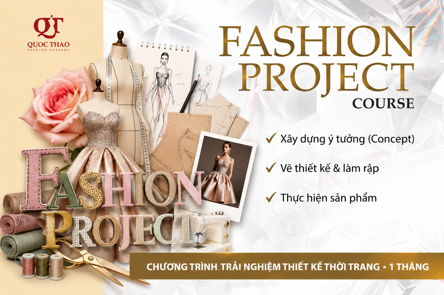 Khóa học Cắt may căn bản theo phương pháp mới